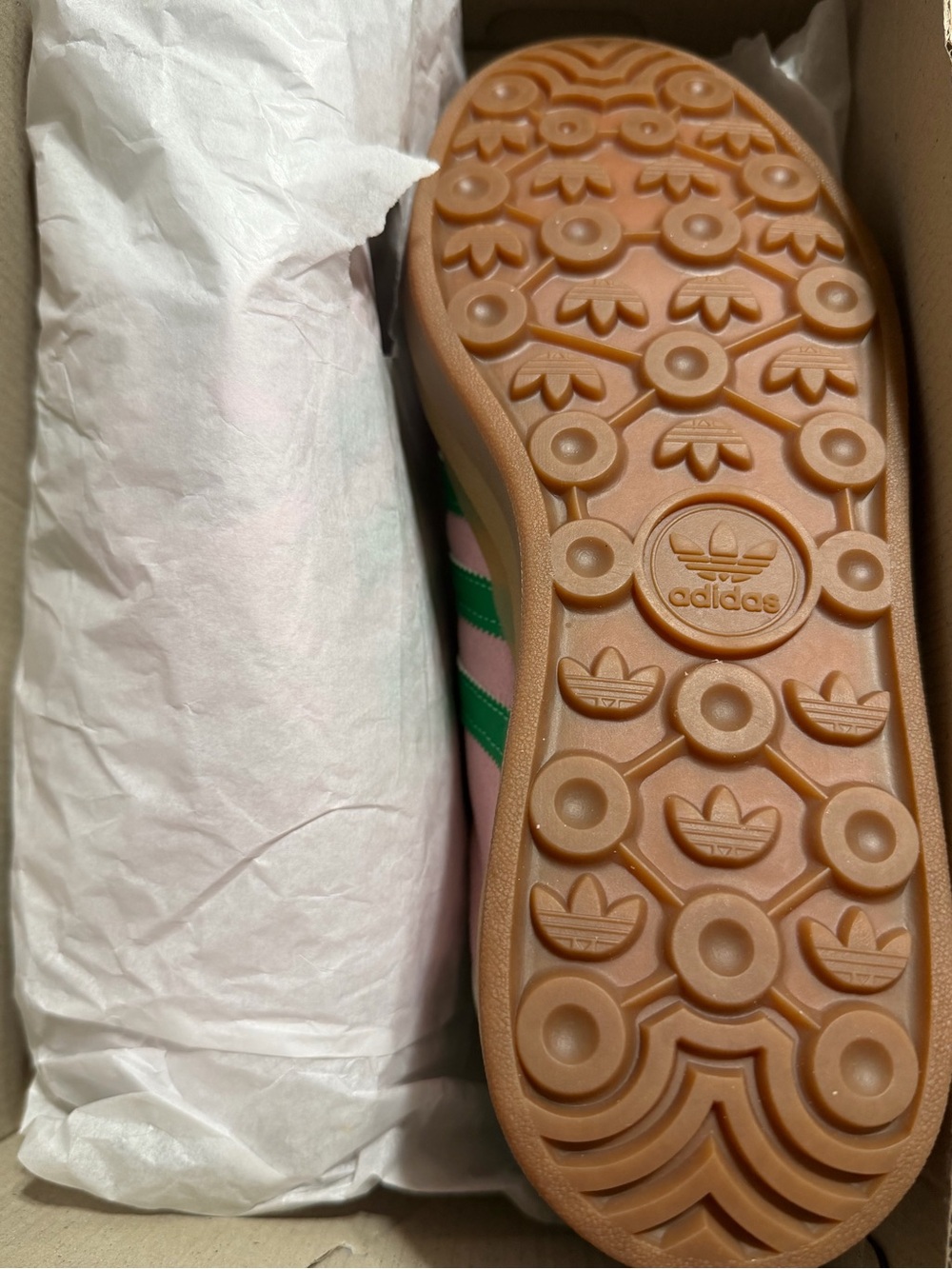 Adidas Gazelle Bold W Pink Green Platform Sneakers NIB 7.5 - Picture 3 of 8